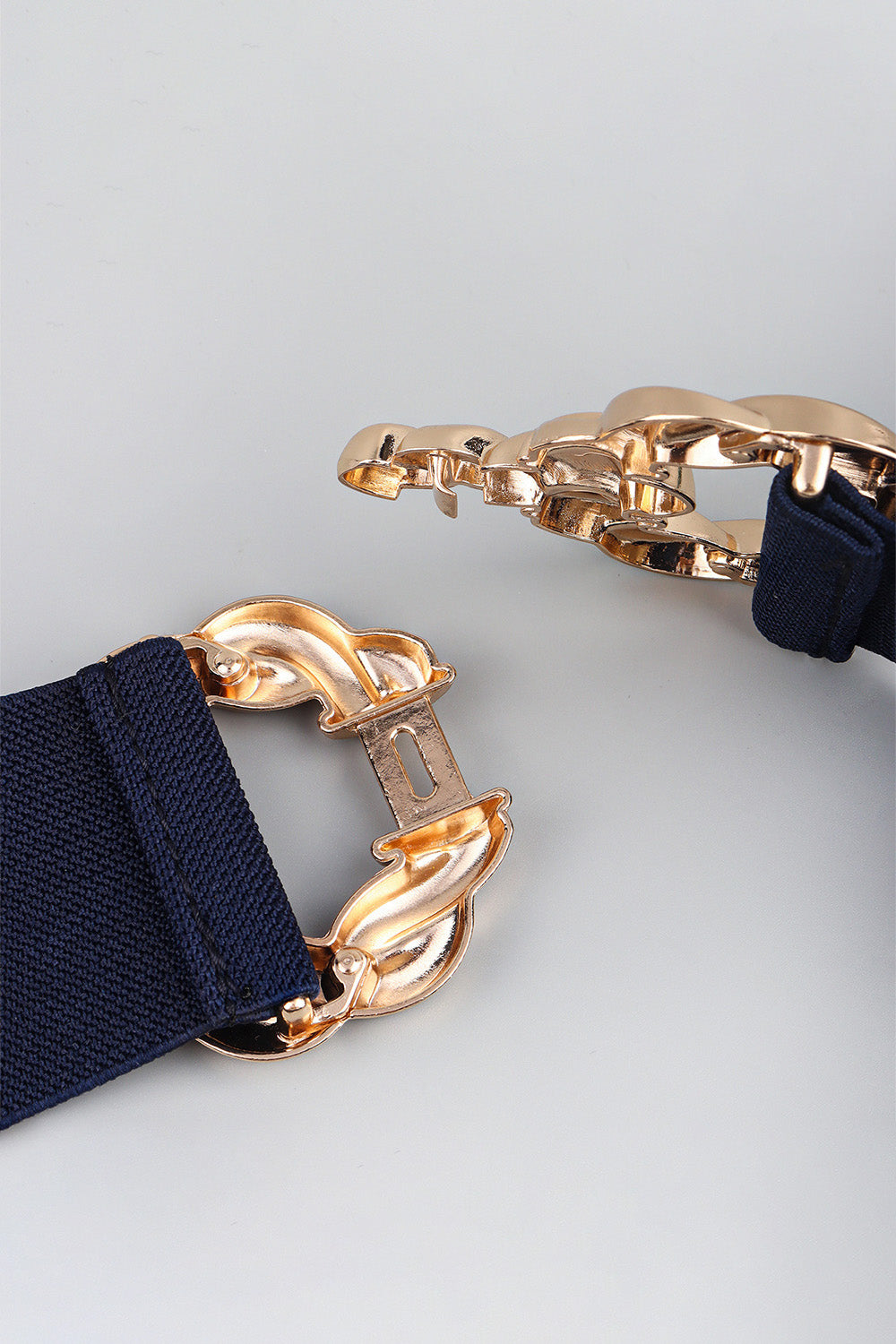 Zinc Alloy Buckle Elastic Belt-Teresa&#39;s Fashionista LLC