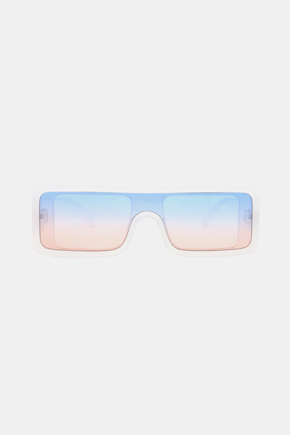 Polycarbonate Frame Rectangle Sunglasses-Teresa&#39;s Fashionista LLC