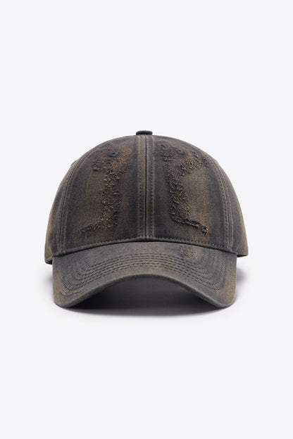 Distressed Adjustable Baseball Cap-Teresa&#39;s Fashionista LLC