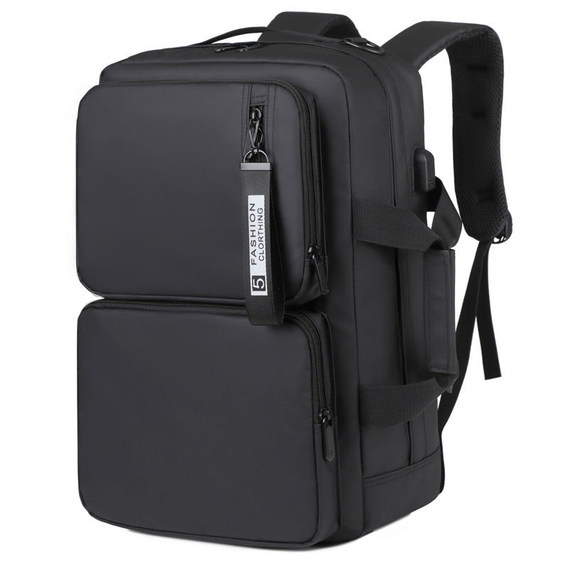 Multifunctional Backpack Large Capacity Business Laptop Bag Leisure Travel Commuter Schoolbag Portable Shoulder Bag-Teresa&#39;s Fashionista LLC