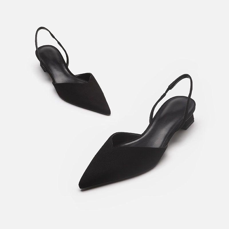 Point Toe Block Heel Sandals-Teresa&#39;s Fashionista LLC