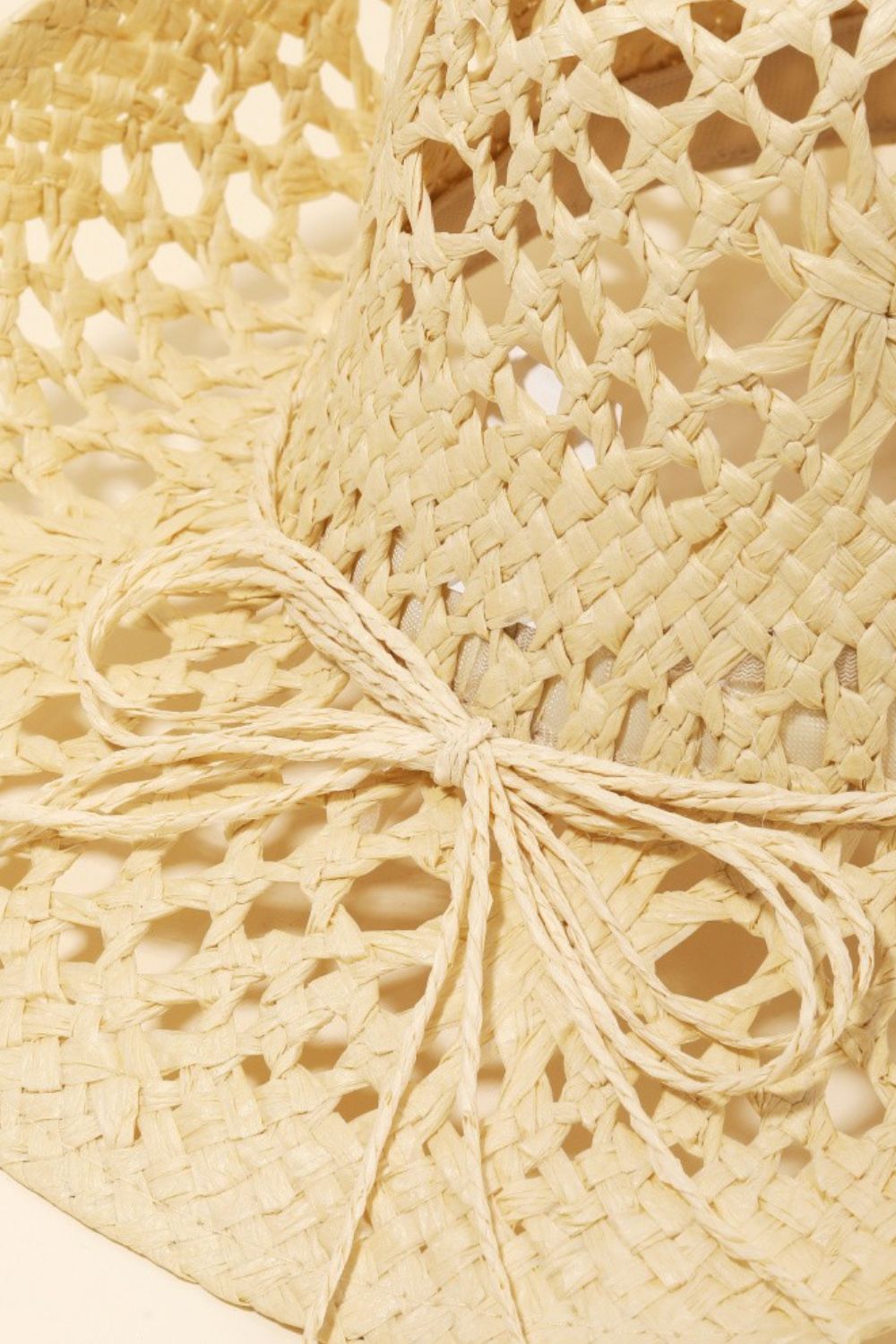 Fame Straw Weave Rope Ribbon Cowboy Hat-Teresa&#39;s Fashionista LLC