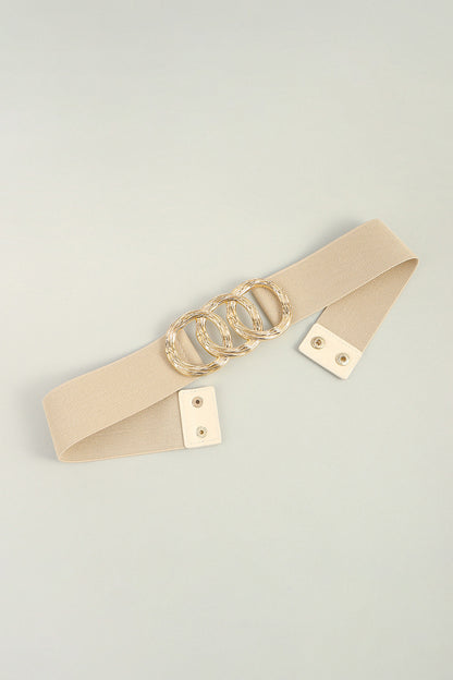 Zinc Alloy Buckle Elastic Wide Belt-Teresa&#39;s Fashionista LLC