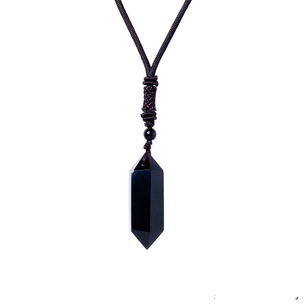 Raw Crystal Energy Stone Jewelry Pendant Necklace-Teresa&#39;s Fashionista LLC