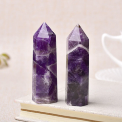 Natural Crystal Six-sided Single-pointed Column-Teresa&#39;s Fashionista LLC