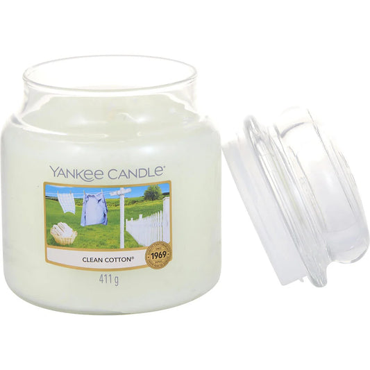 CLEAN COTTON SCENTED MEDIUM JAR 14.5 OZ by Yankee Candle