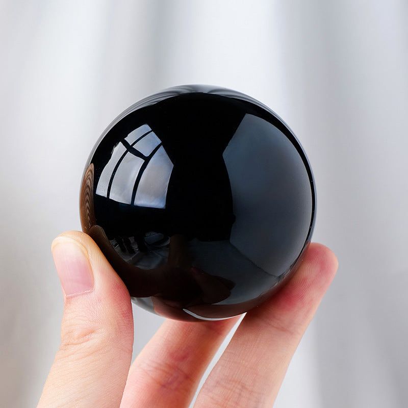 Natural Obsidian Crystal Ball Ornaments-Teresa&#39;s Fashionista LLC