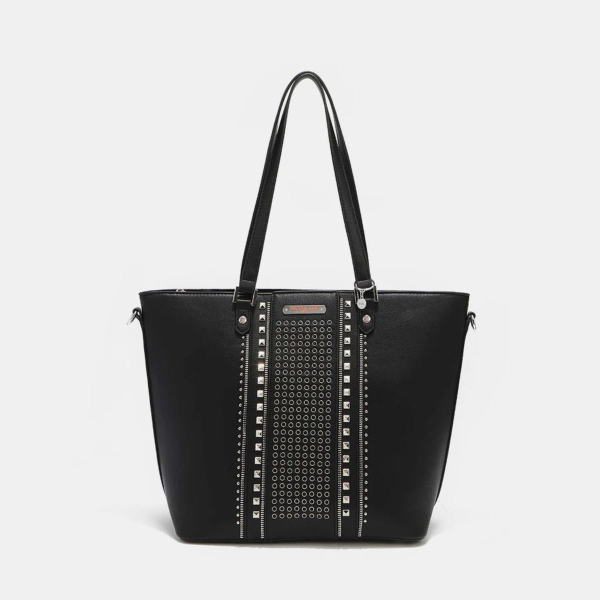 Nicole Lee USA Studded Decor Tote Bag-Teresa&#39;s Fashionista LLC