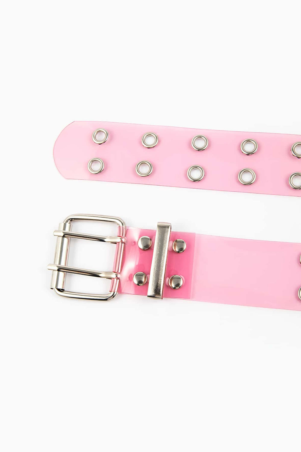 Double Row Grommet PVC Belt-Teresa&#39;s Fashionista LLC