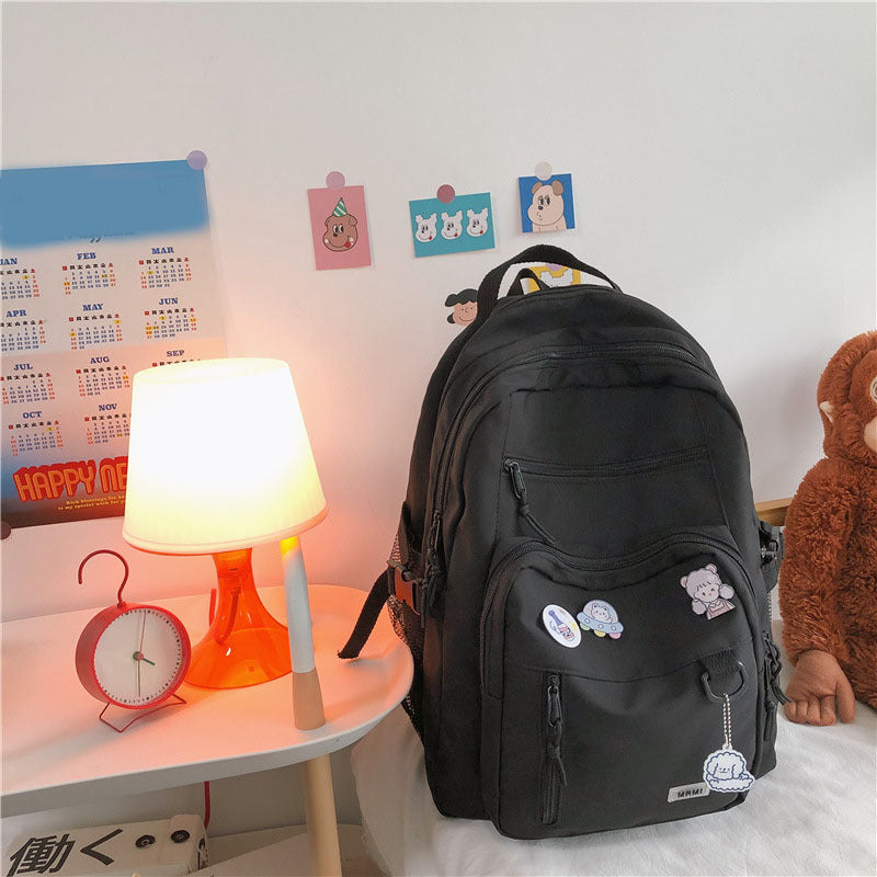 Backpack School Bag Girls Students Schoolbag High Capacity Multi-pocket Design Bags-Teresa&#39;s Fashionista LLC