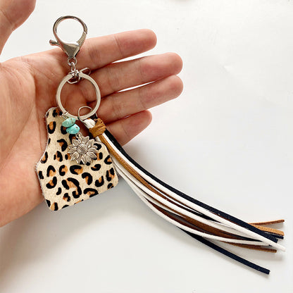 Turquoise Fringe Detail Key Chain-Teresa&#39;s Fashionista LLC