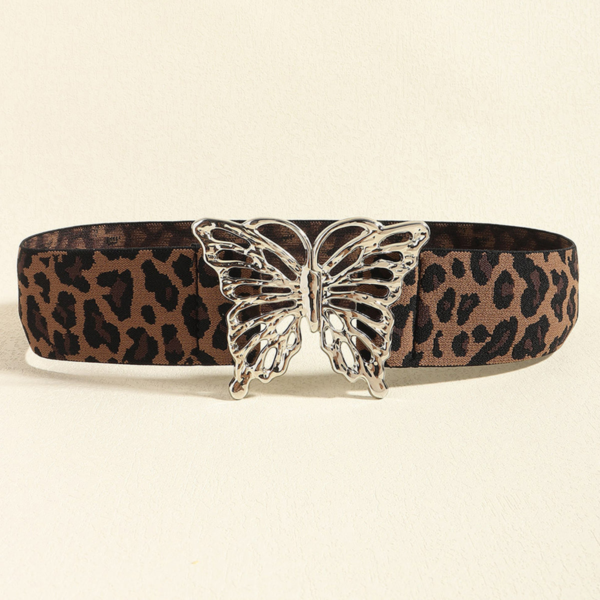 Butterfly Alloy Buckle Elastic Belt-Teresa&#39;s Fashionista LLC