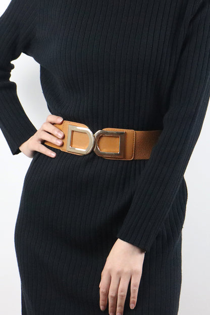 Double D Buckle PU Belt-Teresa&#39;s Fashionista LLC