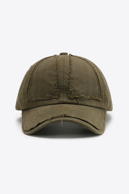 Distressed Adjustable Baseball Cap-Teresa&#39;s Fashionista LLC