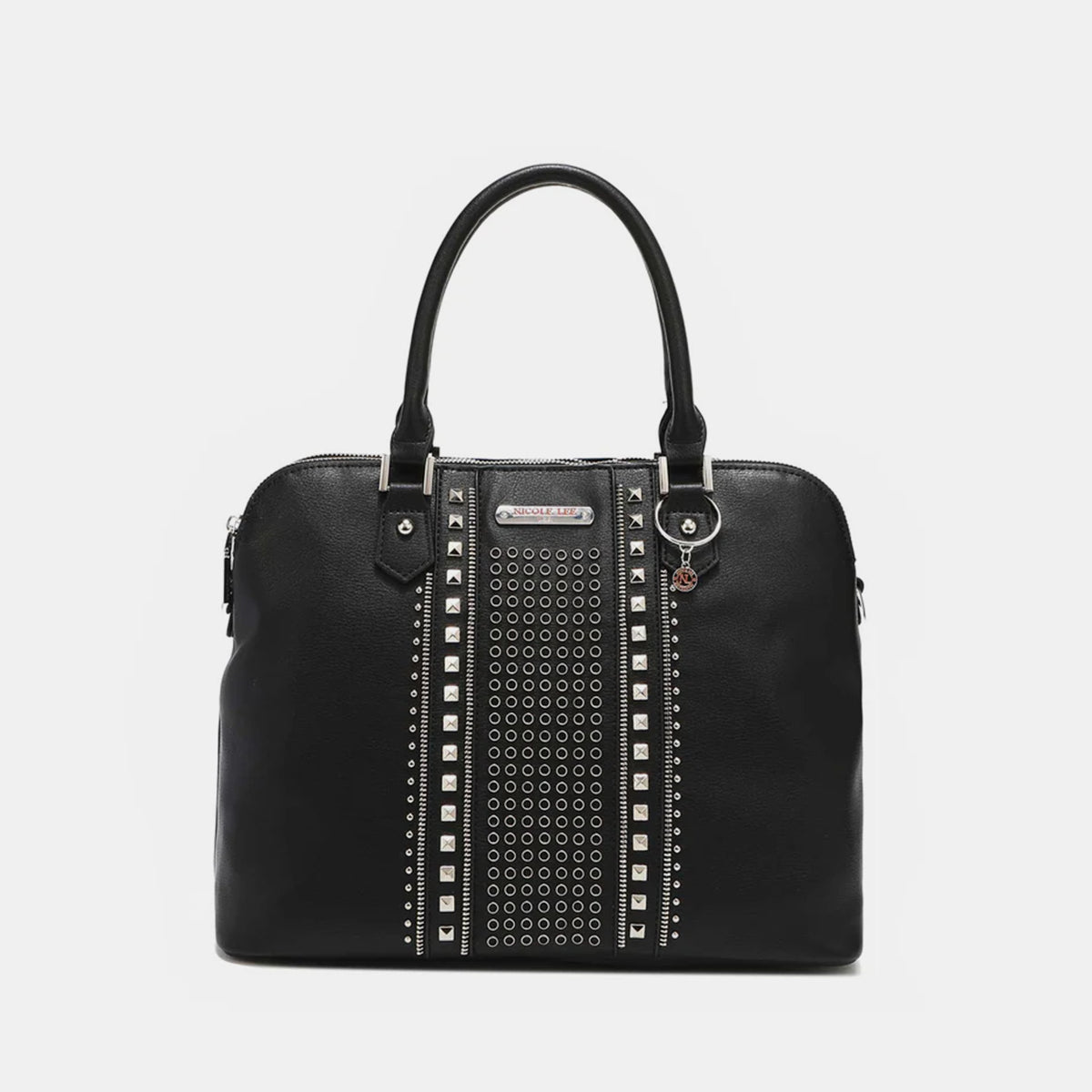 Nicole Lee USA Studded Decor Handbag-Teresa&#39;s Fashionista LLC