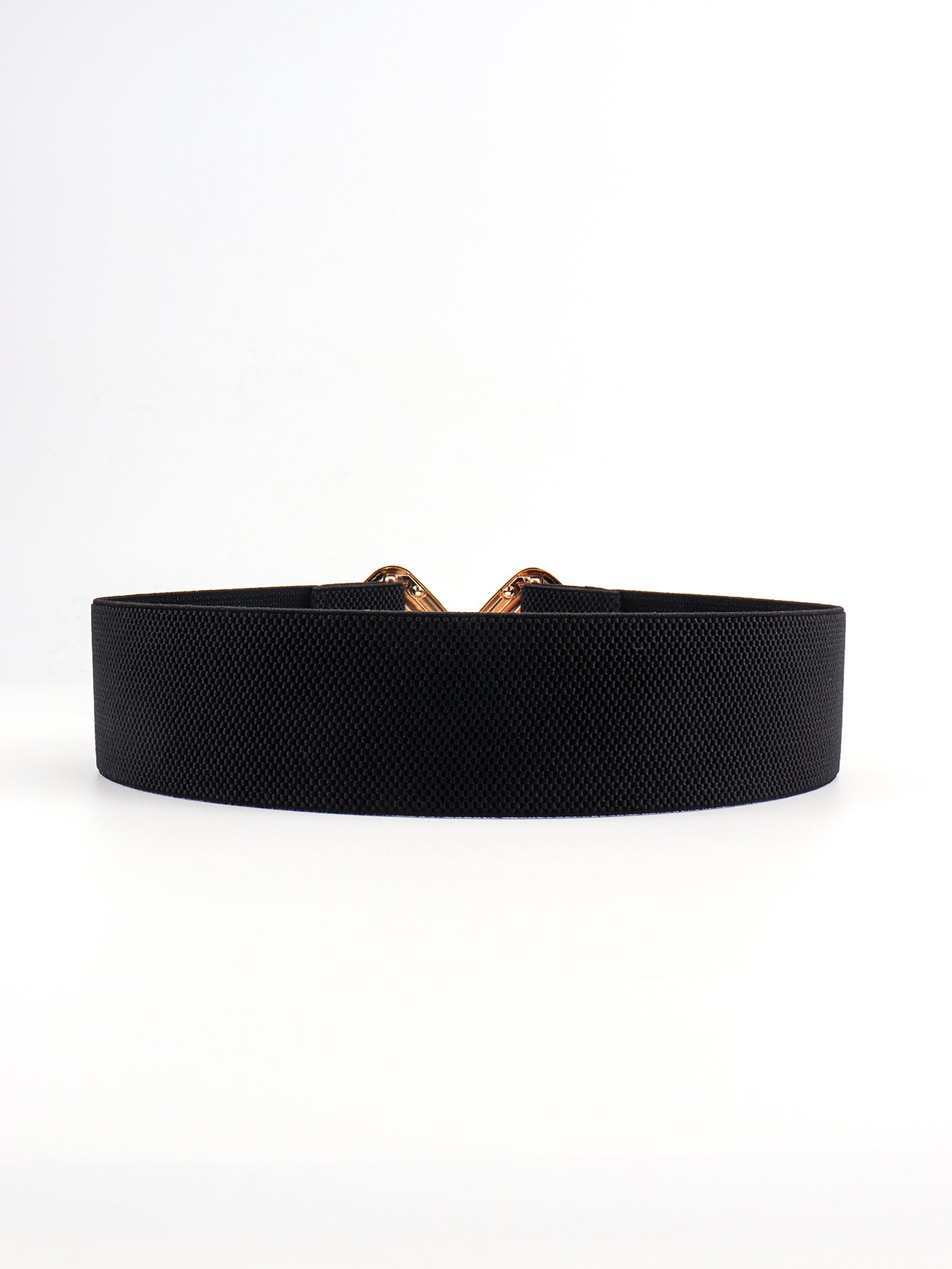 Geometric Buckle Elastic Wide Belt-Teresa&#39;s Fashionista LLC