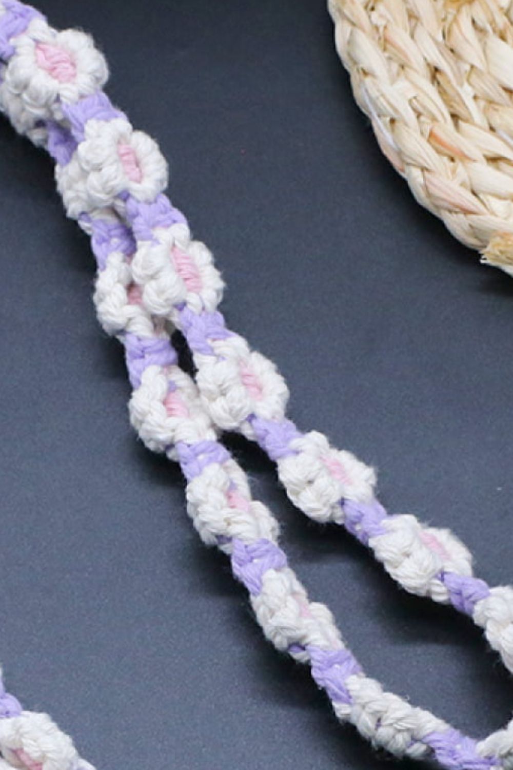 Flower Macrame Phone Lanyard-Teresa&#39;s Fashionista LLC