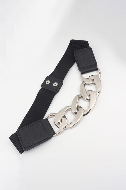 Chain Detail Elastic Belt-Teresa&#39;s Fashionista LLC