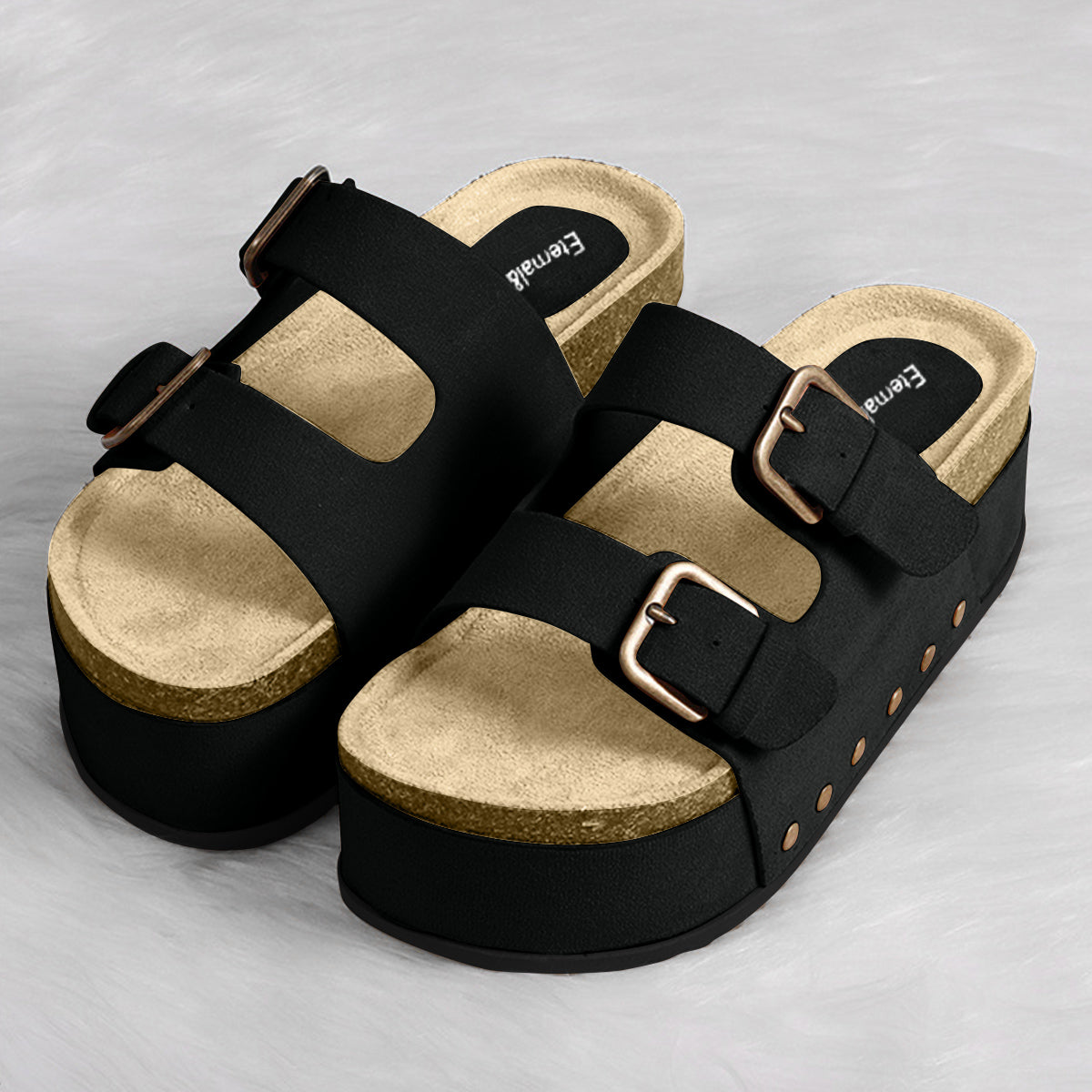 Open Toe Platform Sandals-Teresa&#39;s Fashionista LLC