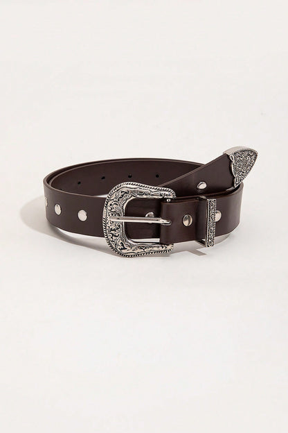 PU Leather Studded Belt-Teresa&#39;s Fashionista LLC