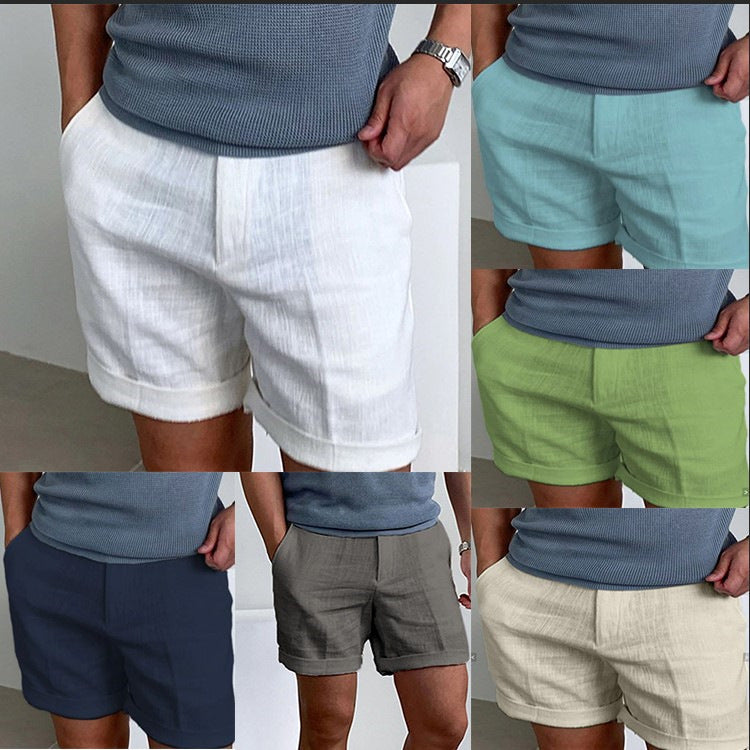 Men's Slant Pockets Pure Color Comfort Breathable Workout Shorts-Teresa&#39;s Fashionista LLC