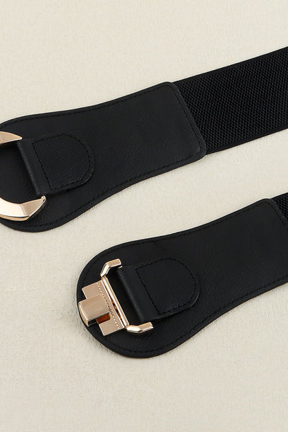 Alloy Buckle Elastic Belt-Teresa&#39;s Fashionista LLC