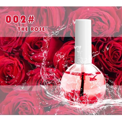 Nail Beauty Dried Flowers Nutrition Nail Treatment Oil Anti-agnail Nail Edge Moisturizing Nail Base Coat Natural Dried Flower Nutrient Solution-Teresa&#39;s Fashionista LLC