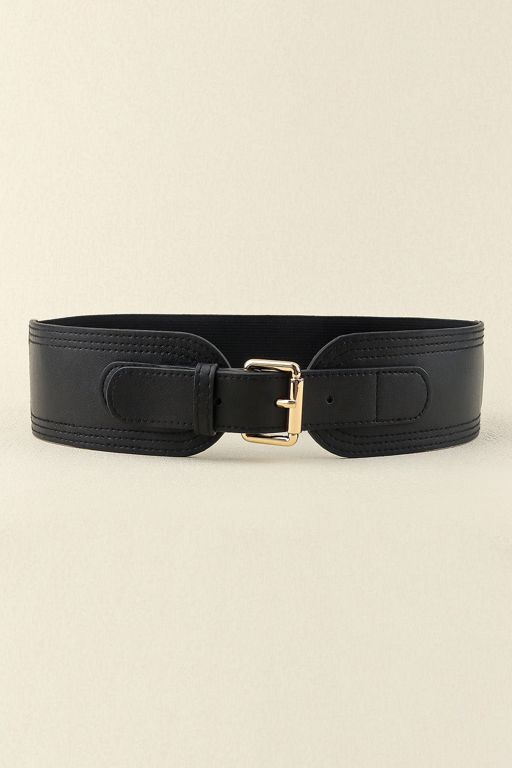 Elastic Wide PU Belt-Teresa&#39;s Fashionista LLC