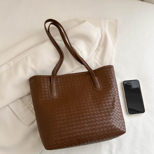 Textured PU Leather Handbag-Teresa&#39;s Fashionista LLC