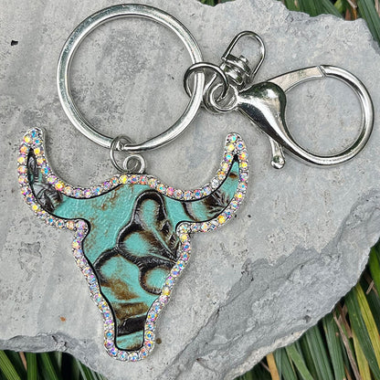 Bull Shape Key Chain-Teresa&#39;s Fashionista LLC