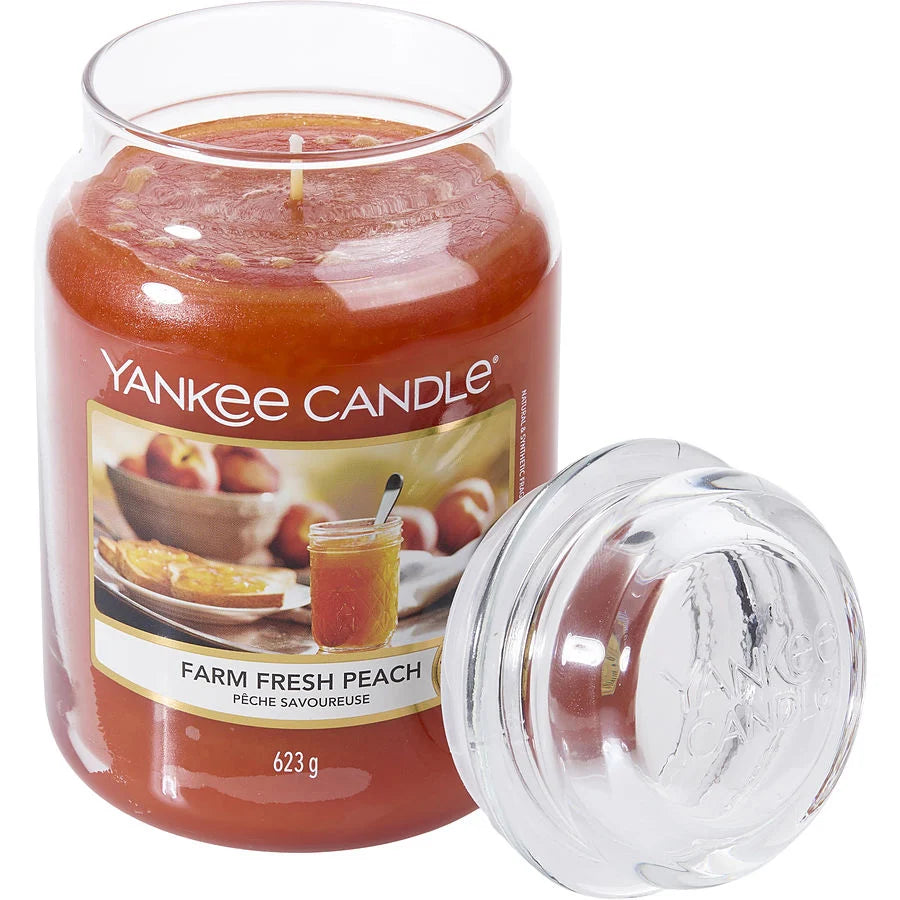 FARM FRESH PEACH SCENTED LARGE JAR 22 OZ by Yankee Candle