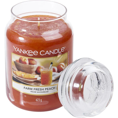 FARM FRESH PEACH SCENTED LARGE JAR 22 OZ by Yankee Candle