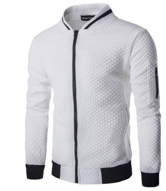 Stand Neck Men Jacket-Teresa&#39;s Fashionista LLC