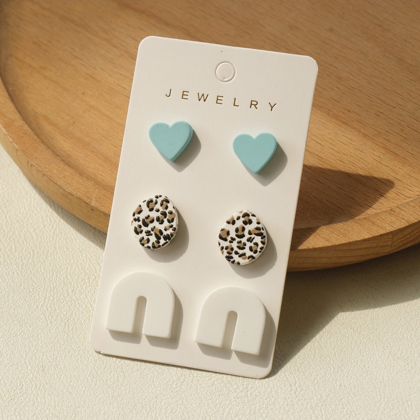 3 Piece Acrylic Stud Earrings-Teresa&#39;s Fashionista LLC