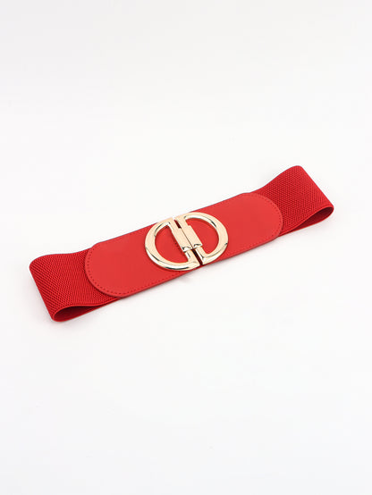 D Buckle Elastic Belt-Teresa&#39;s Fashionista LLC