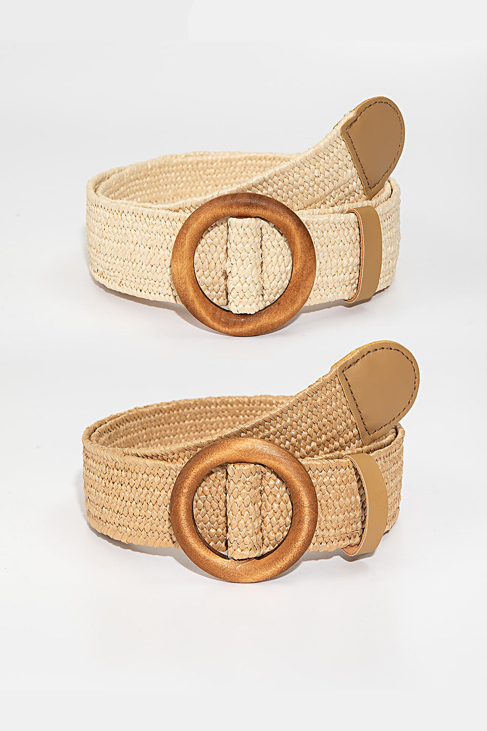 Polypropylene Woven Round Buckle Belt-Teresa&#39;s Fashionista LLC