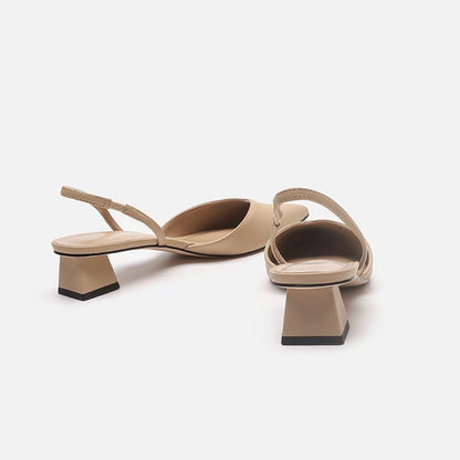 Point Toe Block Heel Sandals-Teresa&#39;s Fashionista LLC