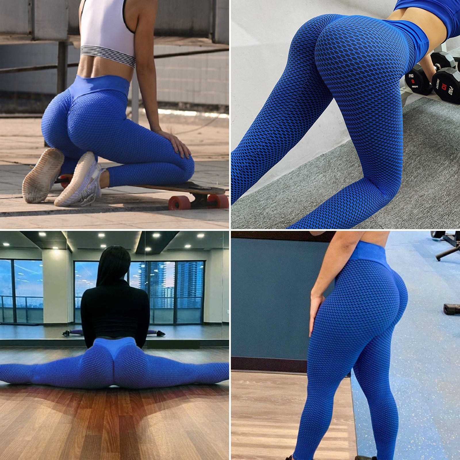 TIK Tok Leggings Women Butt Lifting Workout Tights Plus Size Sports High Waist Yoga Pants-Teresa&#39;s Fashionista LLC