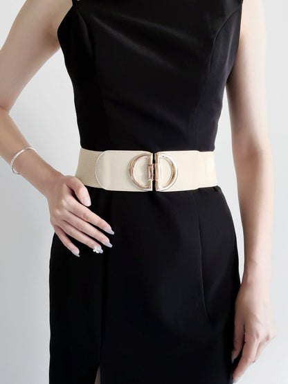 D Buckle Elastic Belt-Teresa&#39;s Fashionista LLC