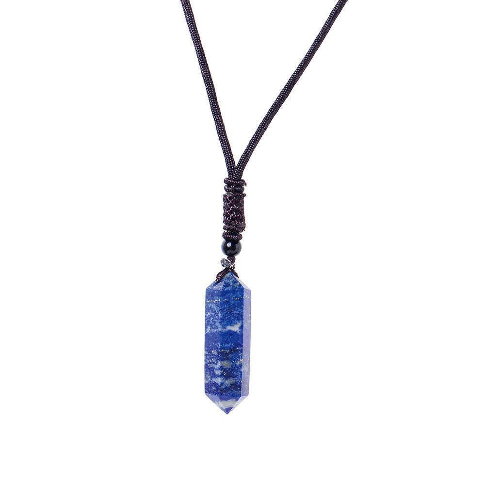 Raw Crystal Energy Stone Jewelry Pendant Necklace-Teresa&#39;s Fashionista LLC