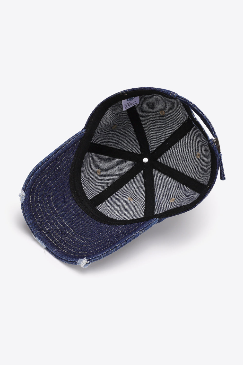 Distressed Adjustable Baseball Cap-Teresa&#39;s Fashionista LLC