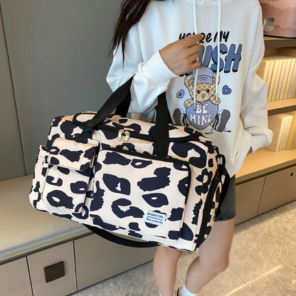 Oxford Cloth Animal Print Travel Bag-Teresa&#39;s Fashionista LLC