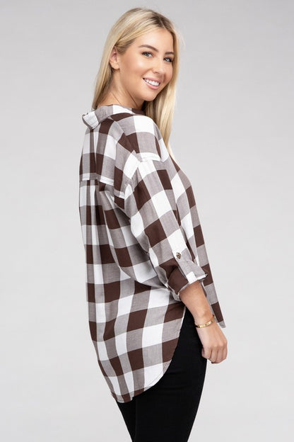 Classic Plaid Flannel Shirt-Teresa&#39;s Fashionista LLC