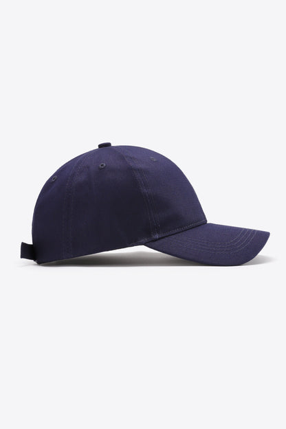 Plain Adjustable Cotton Baseball Cap-Teresa&#39;s Fashionista LLC