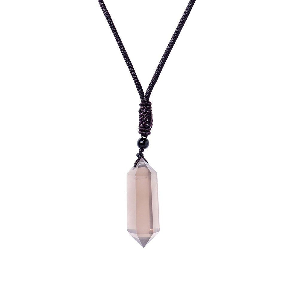 Raw Crystal Energy Stone Jewelry Pendant Necklace-Teresa&#39;s Fashionista LLC