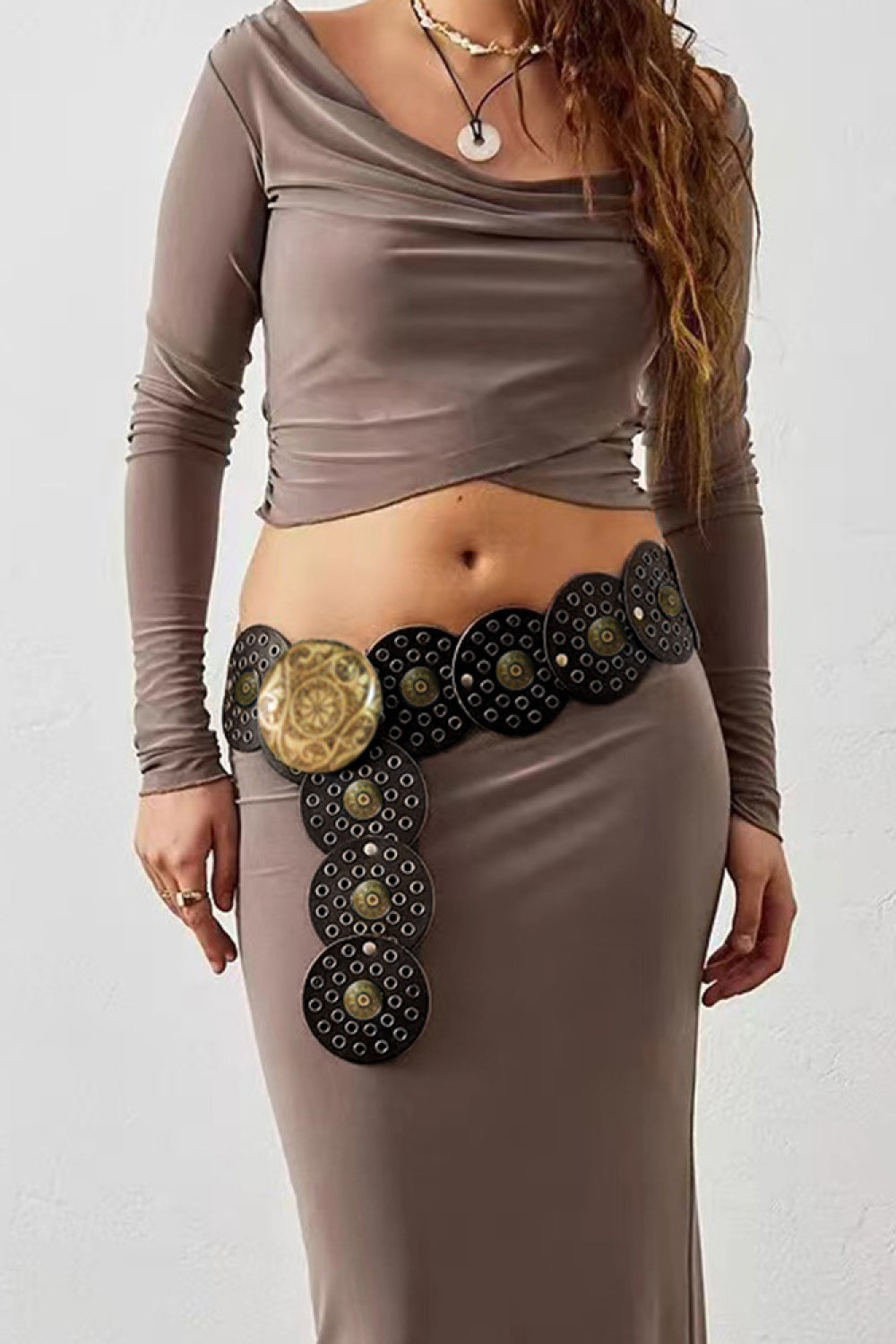 Vintage PU Leather Wide Belt-Teresa&#39;s Fashionista LLC