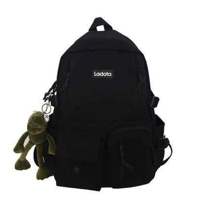 Simple Multi-pocket Backpack Students Anti-theft Junior High School College Schoolbag Casual Large Capacity Computer Bags-Teresa&#39;s Fashionista LLC