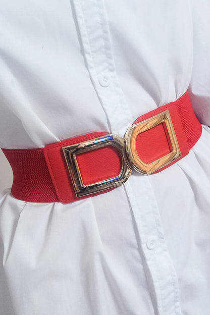 Double D Buckle PU Belt-Teresa&#39;s Fashionista LLC