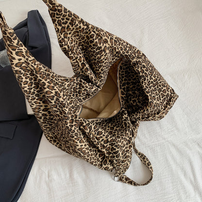 Leopard Polyester Tote Bag-Teresa&#39;s Fashionista LLC