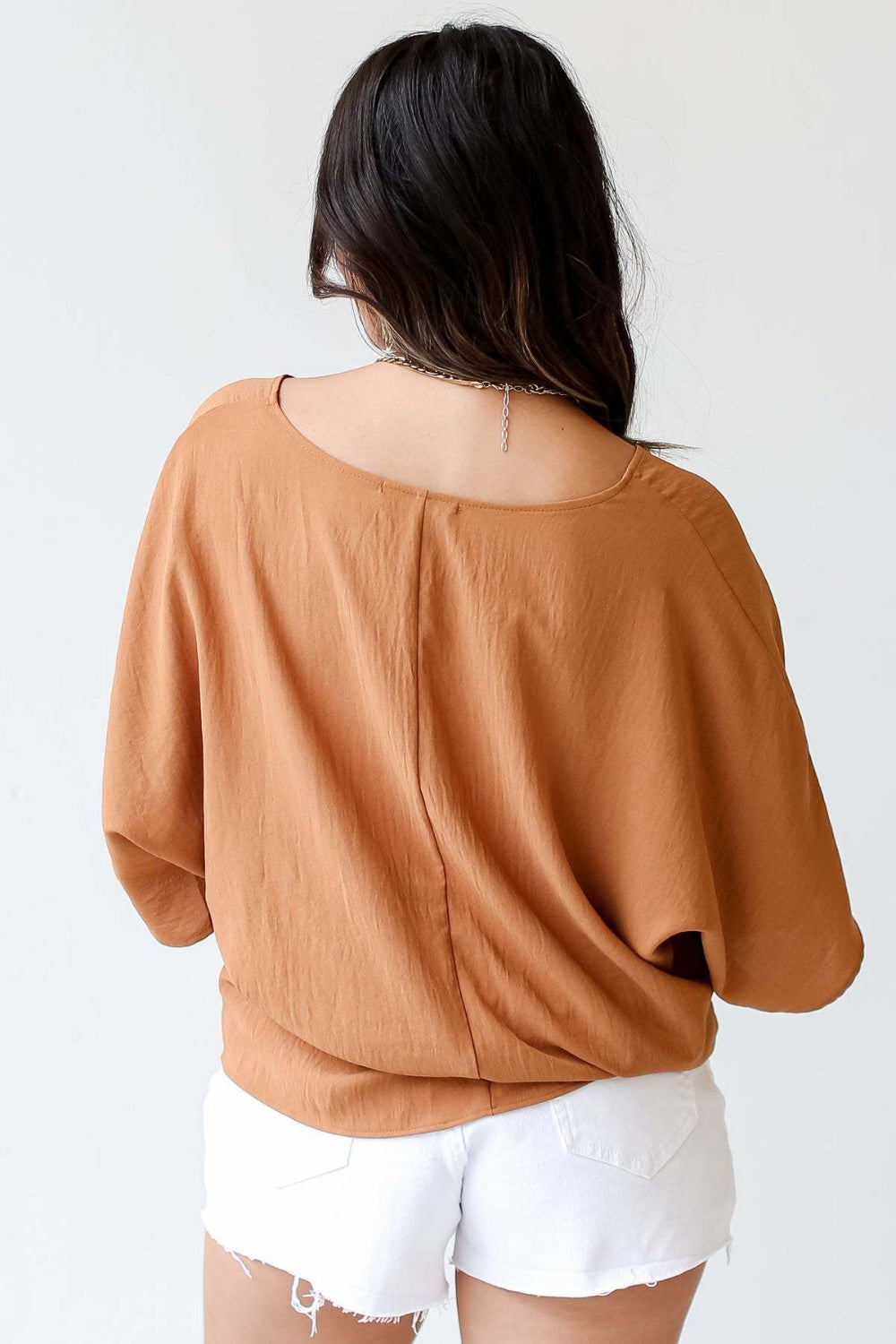 V-Neck Half Sleeve Blouse-Teresa&#39;s Fashionista LLC